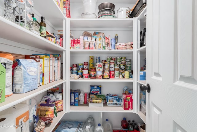 view of pantry