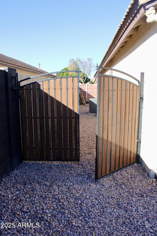 view of gate featuring cooling unit