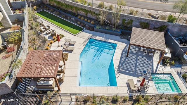 community pool featuring fence