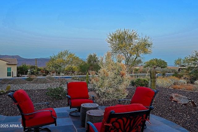 17249 E Fort Verde Rd, Rio Verde, AZ 85263 - view of patio with a mountain view