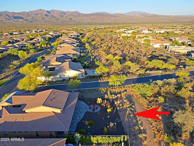 17249 E Fort Verde Rd, Rio Verde, AZ 85263 - aerial view of residential area with a mountain backdrop