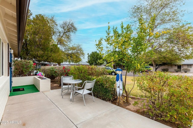 view of patio / terrace featuring outdoor dining space