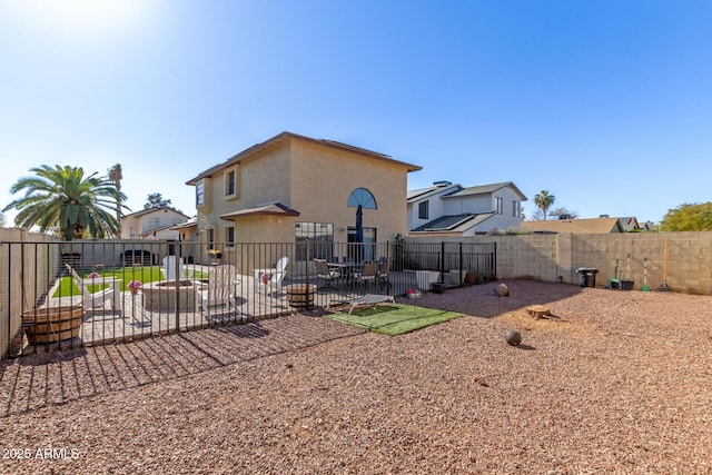 back of property featuring a patio area