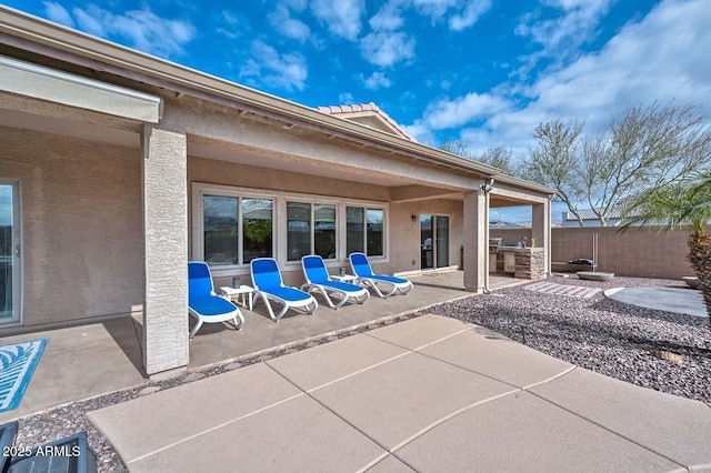 view of patio / terrace with area for grilling