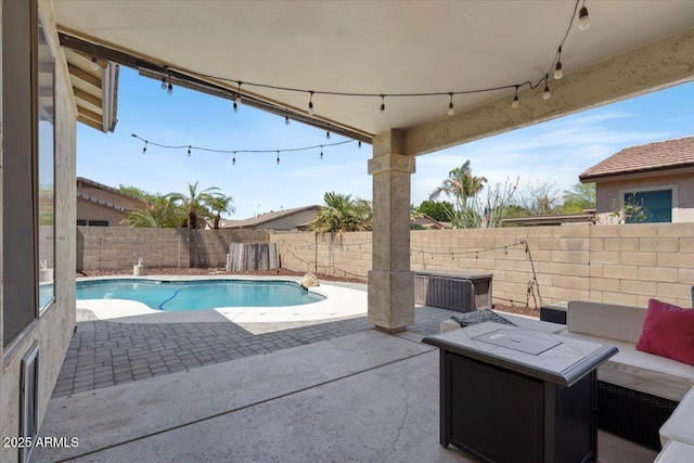 384 N Scott Dr, Chandler, AZ 85225 - view of pool featuring outdoor lounge area, a fenced backyard, and a patio
