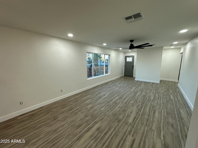 1930 W Missouri Ave, Phoenix, AZ 85015 - unfurnished room featuring ceiling fan, recessed lighting, and wood finished floors