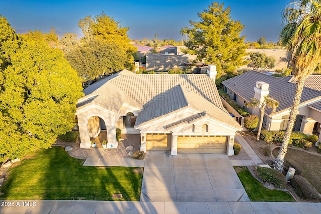 birds eye view of property