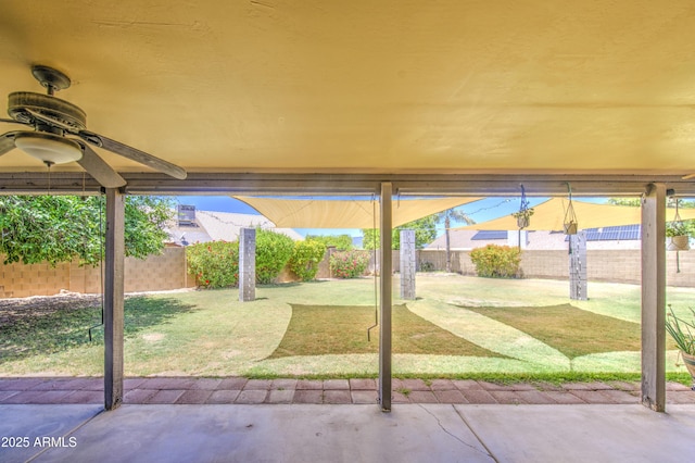 5424 E Florian Ave, Mesa, AZ 85206 - view of patio / terrace with a ceiling fan