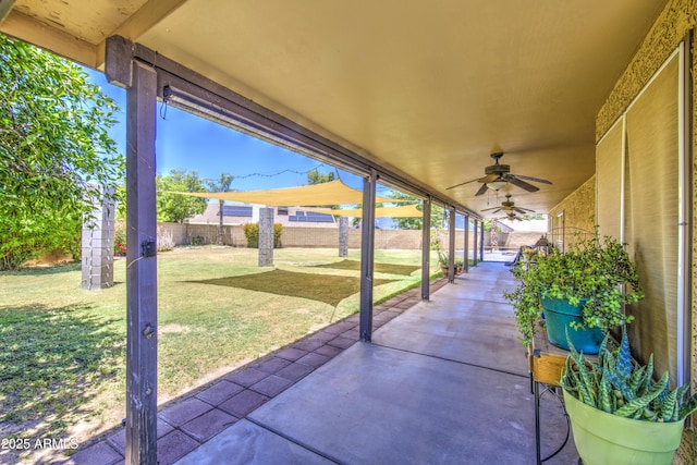 5424 E Florian Ave, Mesa, AZ 85206 - view of patio featuring ceiling fan