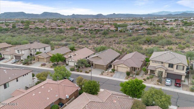 aerial view featuring a mountain view