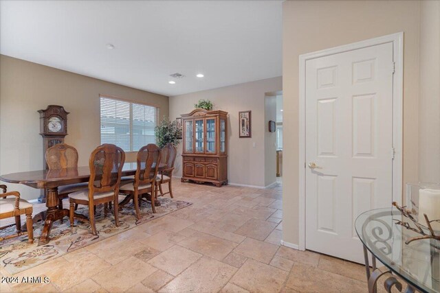 view of dining area