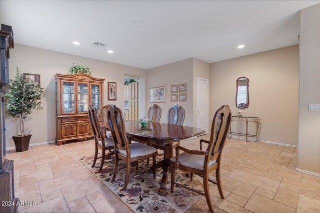 view of dining room