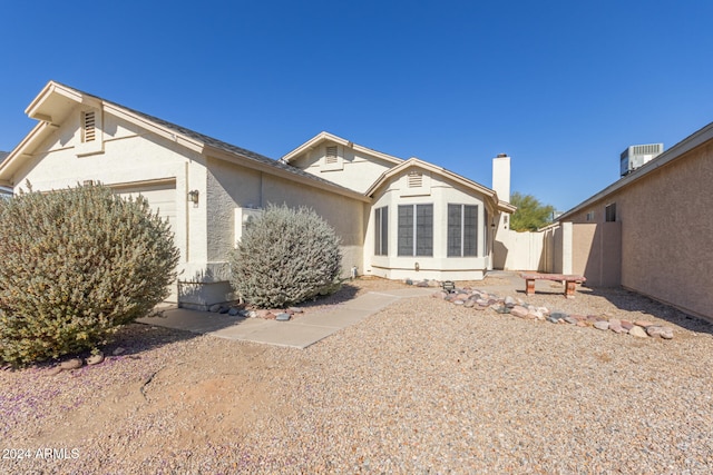 rear view of property with a patio