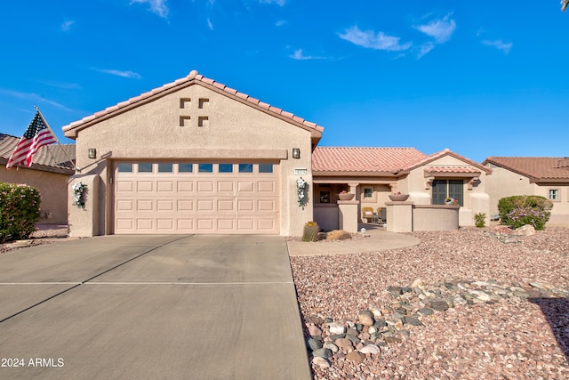 view of front of house featuring a garage