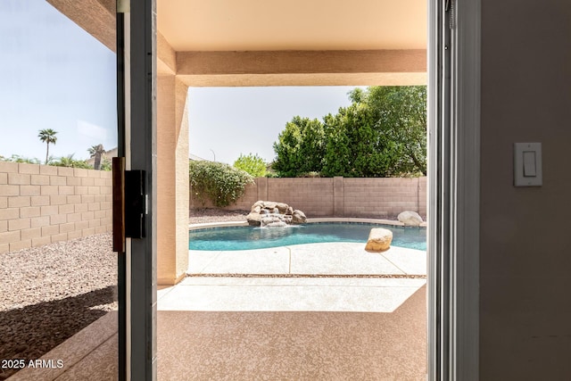 9511 E Kiva Ave, Mesa, AZ 85209 - view of pool featuring a fenced backyard and a patio area