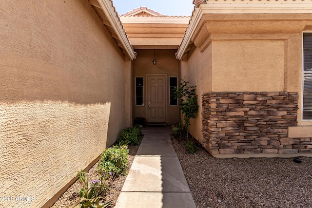 9511 E Kiva Ave, Mesa, AZ 85209 - entrance to property featuring stucco siding and stone siding