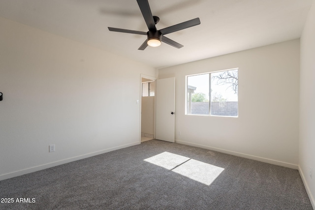 3118 S Los Altos Dr, Mesa, AZ 85202 - unfurnished room featuring ceiling fan, light colored carpet, and baseboards