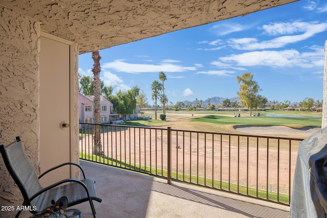 balcony with area for grilling