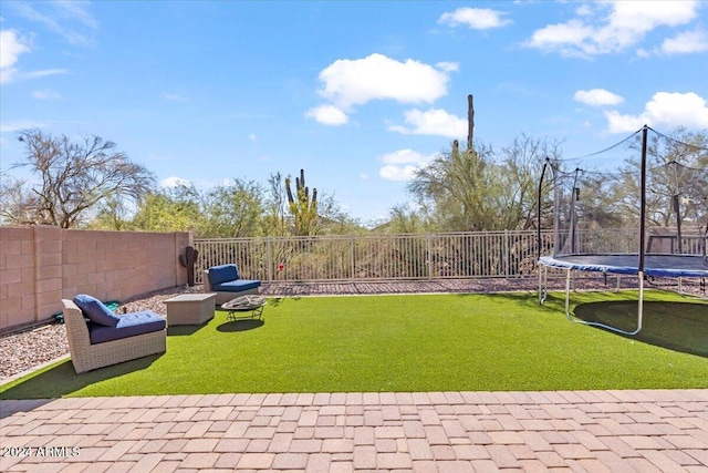 4657 E Matt Dillon Trl, Cave Creek, AZ 85331 - view of yard with a trampoline