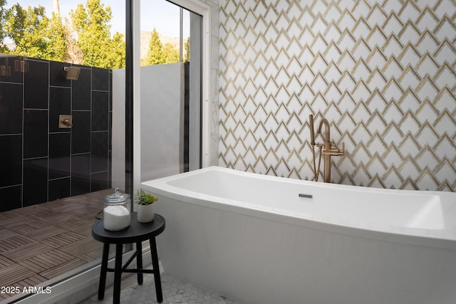 bathroom with a bathing tub