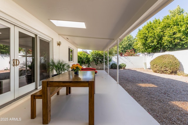 view of patio / terrace with french doors