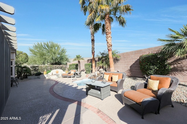 view of patio / terrace with outdoor lounge area