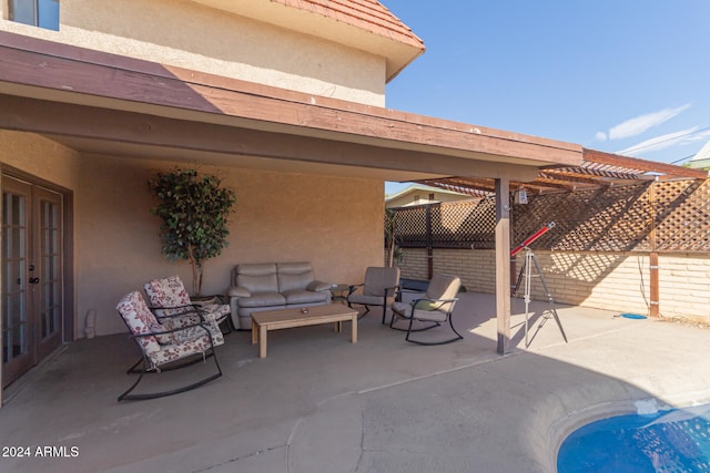 view of patio / terrace with outdoor lounge area