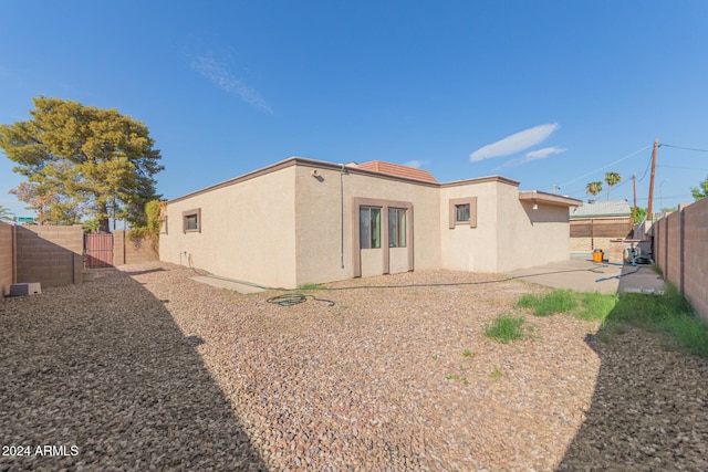 view of back of property