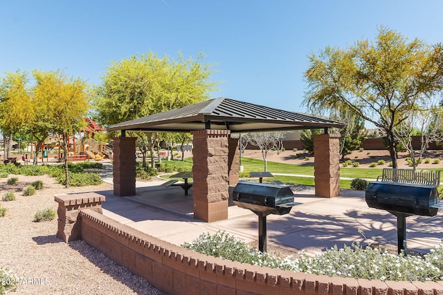 view of home's community featuring a gazebo