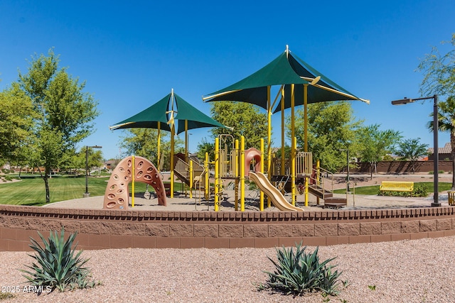 view of jungle gym