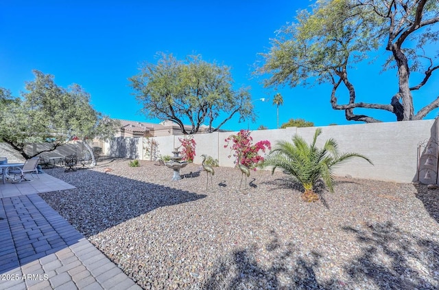 view of yard with a patio