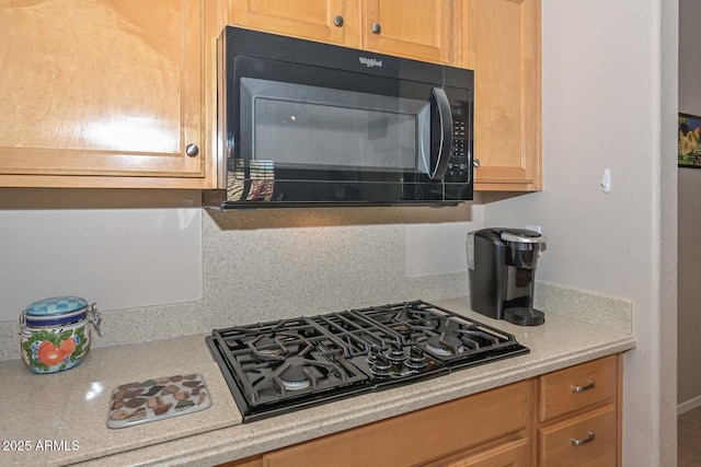 kitchen featuring black appliances