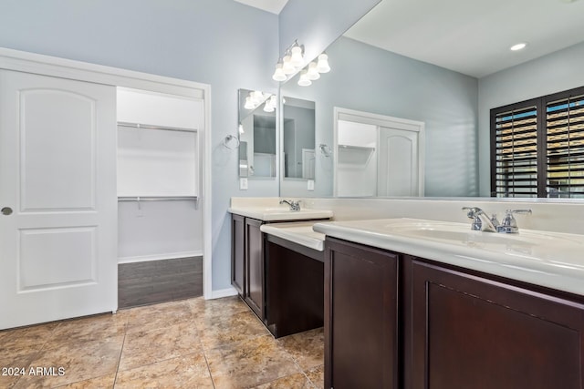 bathroom featuring vanity