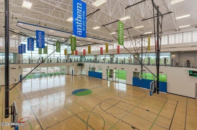 view of basketball court