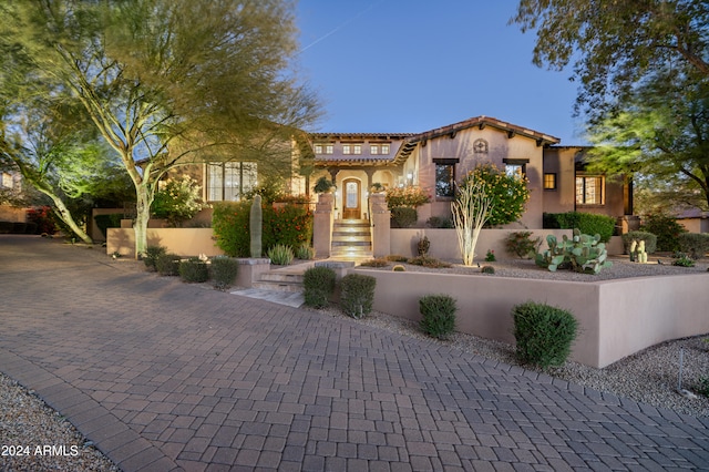 19481 N 98th Pl, Scottsdale, AZ 85255 - mediterranean / spanish-style home with a tile roof and stucco siding