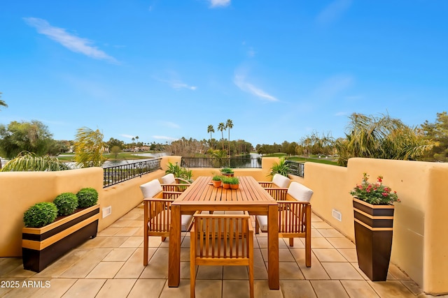view of patio / terrace featuring outdoor dining space