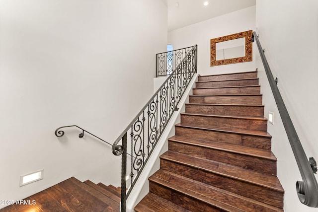 view of stairs