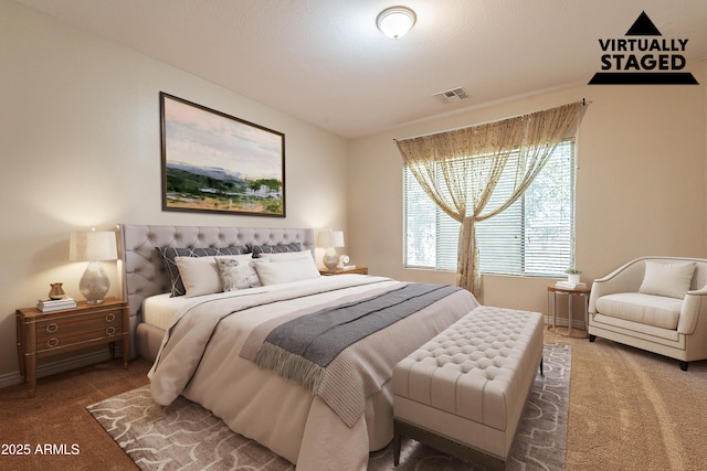 bedroom with carpet flooring