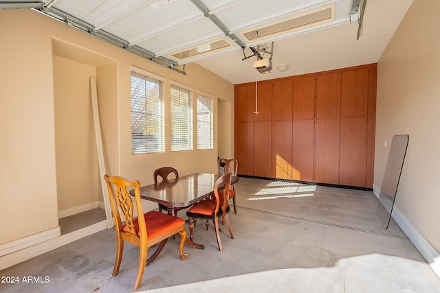 view of dining space