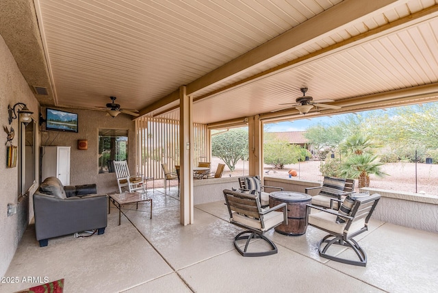 20450 N Shadow Mountain Dr, Surprise, AZ 85374 - view of patio / terrace featuring a ceiling fan