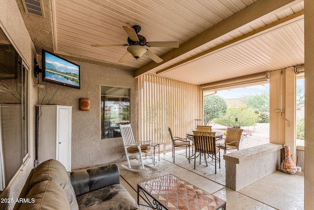 20450 N Shadow Mountain Dr, Surprise, AZ 85374 - view of patio / terrace featuring a ceiling fan and outdoor dining area