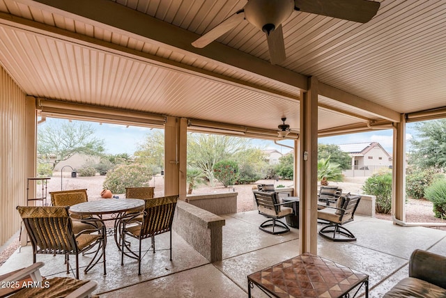 20450 N Shadow Mountain Dr, Surprise, AZ 85374 - view of patio with outdoor dining area and ceiling fan