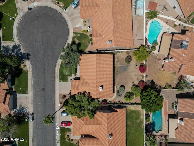 1226 E Greenway Cir, Mesa, AZ 85203 - aerial view of property's location with a pool