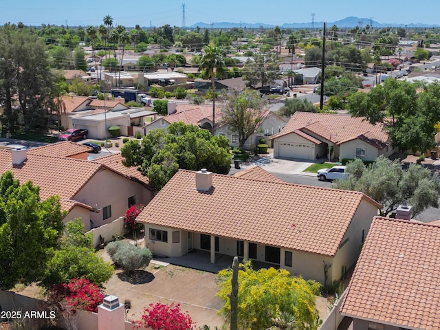 1226 E Greenway Cir, Mesa, AZ 85203 - aerial view of residential area featuring mountains