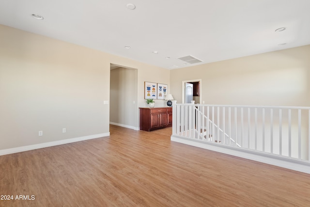 empty room featuring light hardwood / wood-style flooring