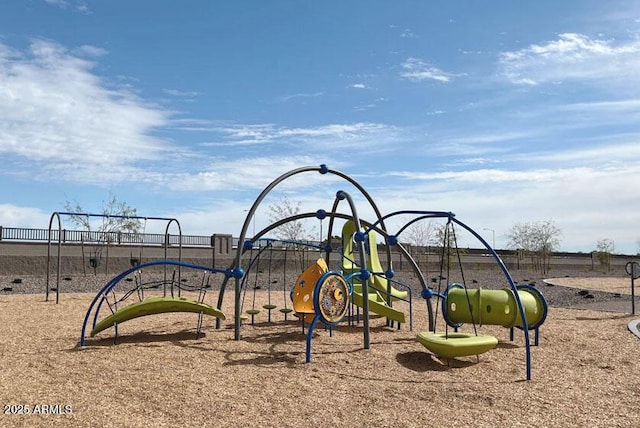 view of jungle gym