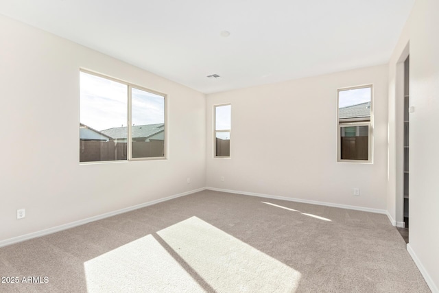 carpeted empty room with plenty of natural light