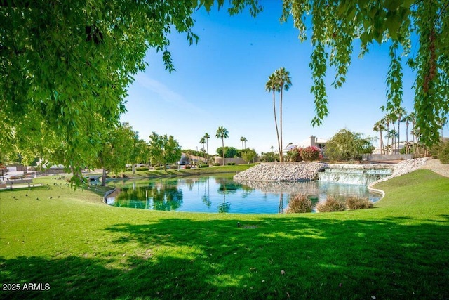 view of water feature