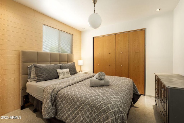 bedroom with a closet