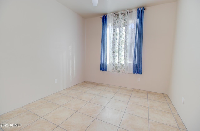 view of tiled spare room